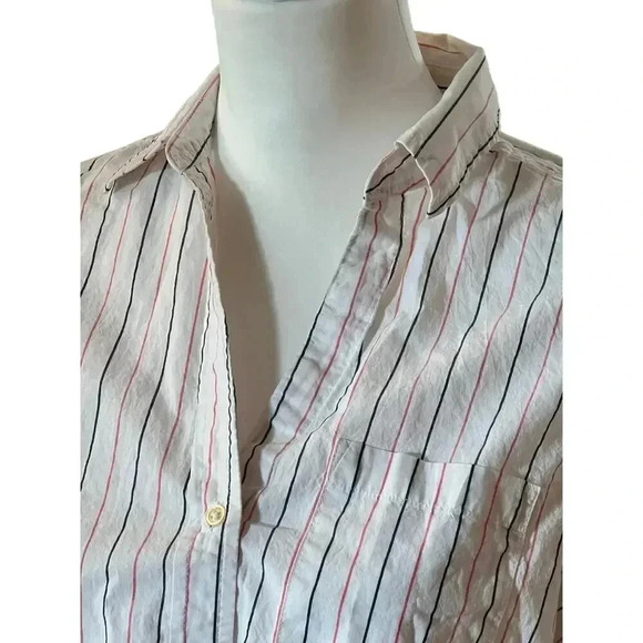 GAP long sleeve pink grey v neck button up womens size small - Picture 2 of 9